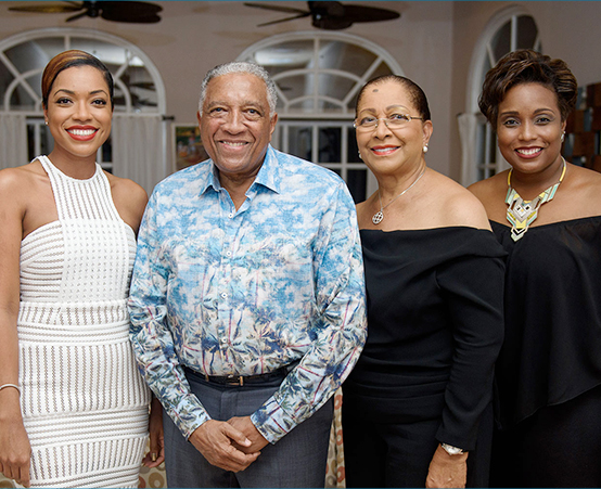 The Hopkin family at Spice Island Beach Resort
