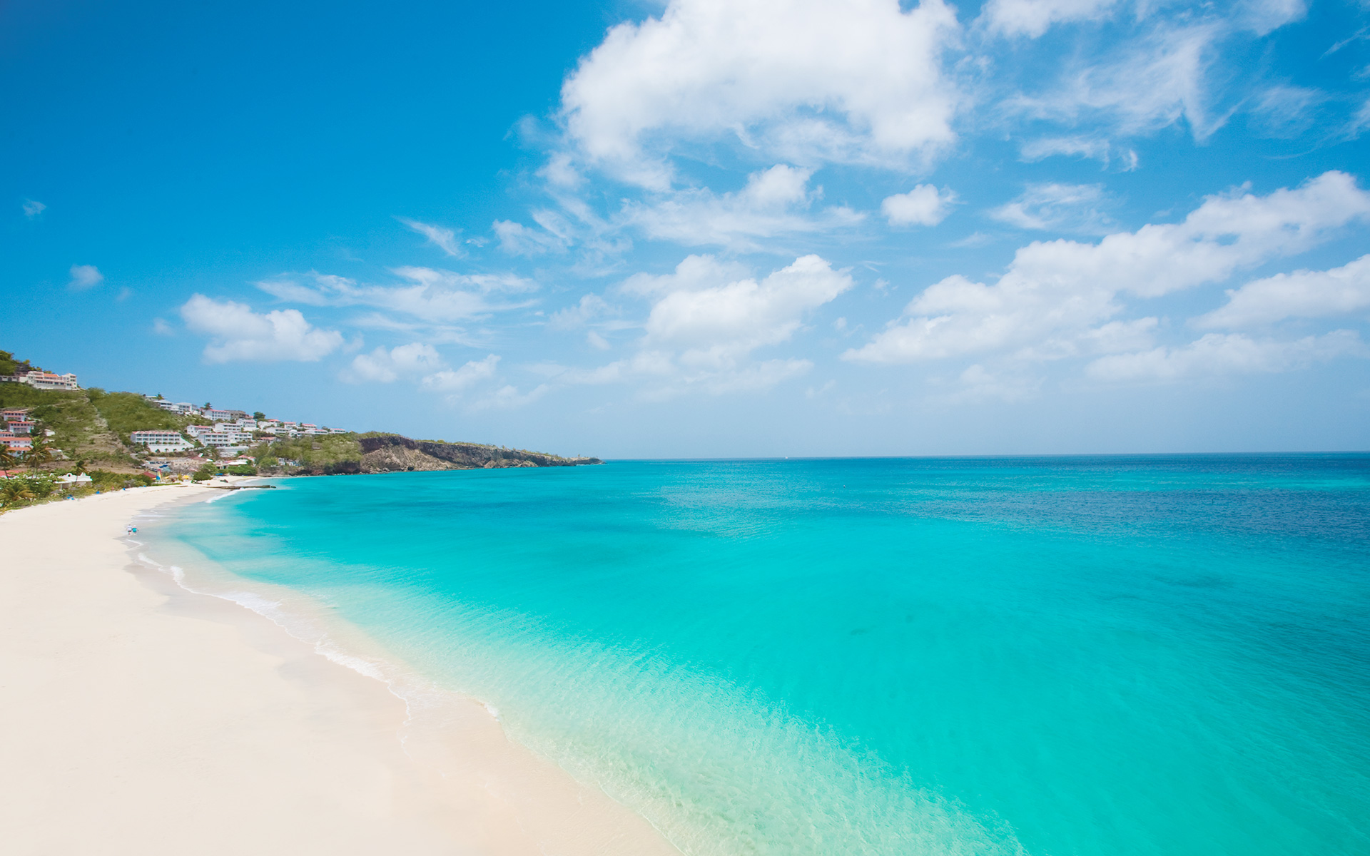 Aerial view of Grenada beach