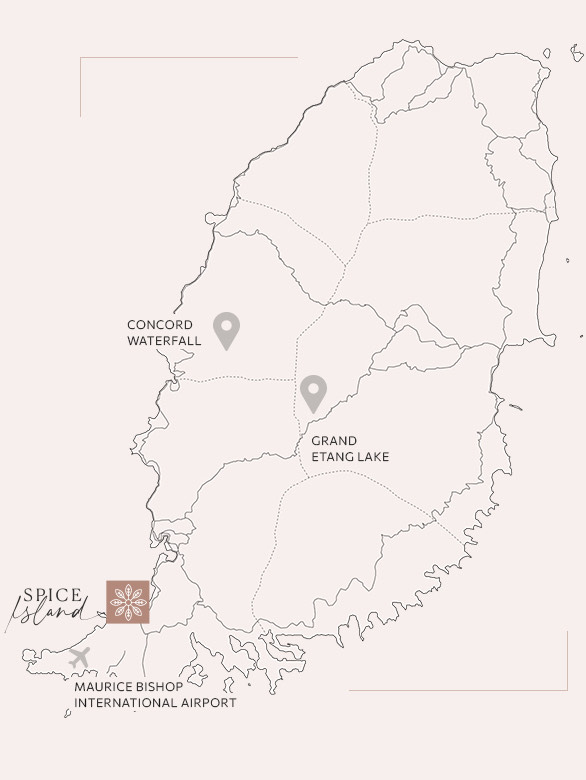 Map of Grenada